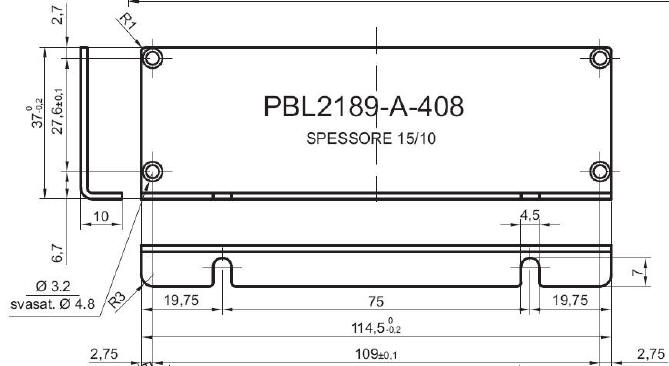 Standard-L-förmiges Aluminiumpaneel für Art. 2189