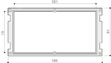 Elektronischer Kartenhalter aus Aluminium