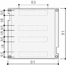 Elektronischer Kartenhalter aus Aluminium