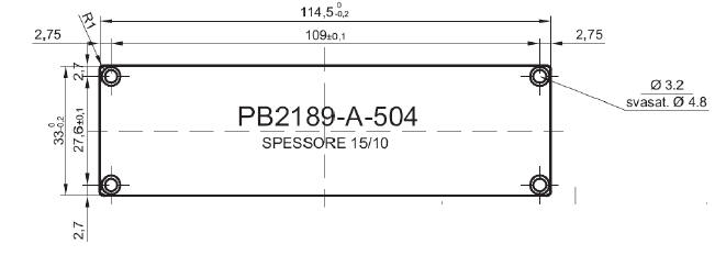 Standard-Aluminiumplatte für Art. 2189