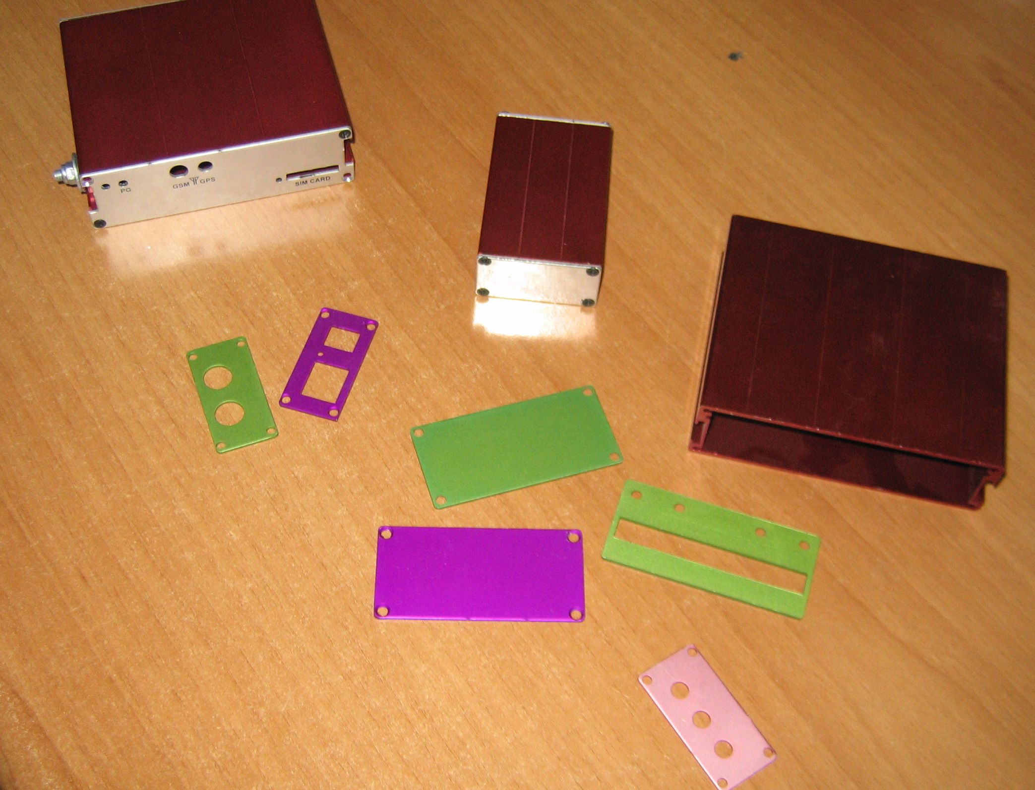 Caja de instrumentos de aluminio anodizado