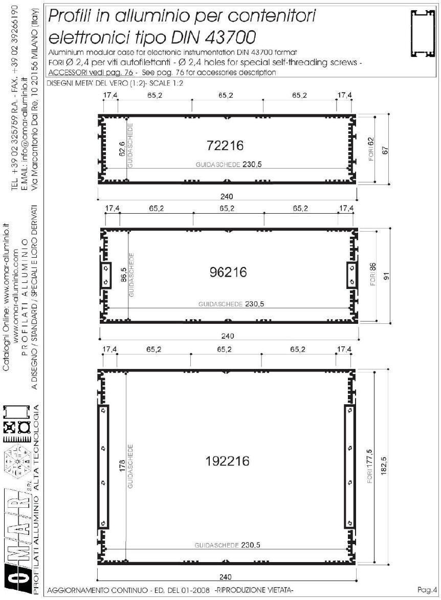 catalogo profili alluminio DIN43700