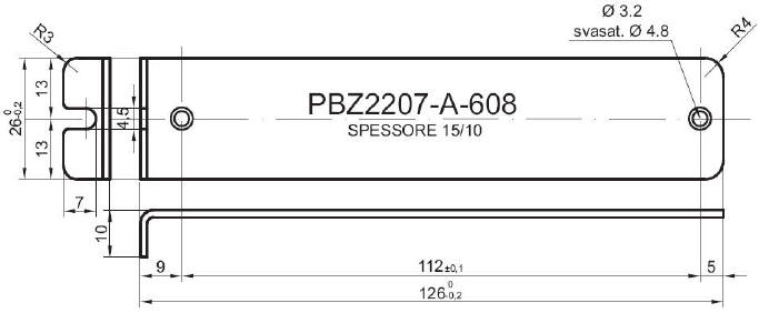 Panneau Z standard en aluminium pour art.2207