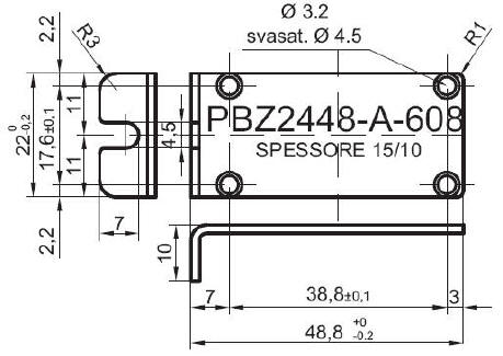 Panneau Z standard en aluminium pour art.2448
