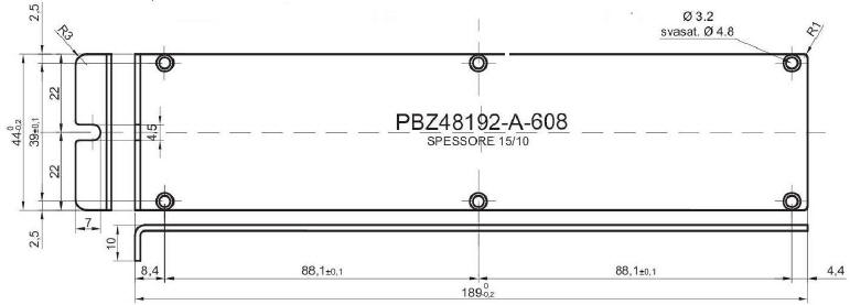 Panneau Z standard en aluminium pour art.48192