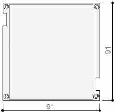 Support de carte électronique en aluminium