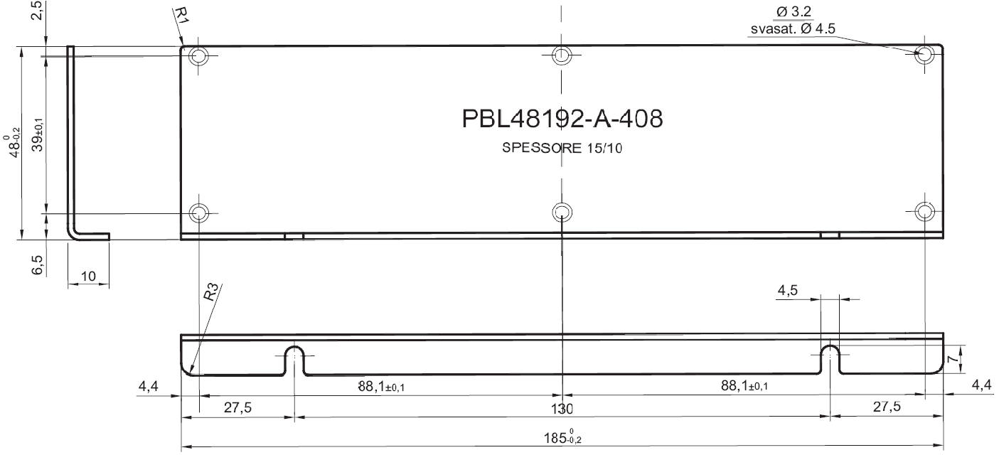 Standardowy panel L z aluminium dla art.48192