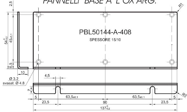 Standardowy panel L z aluminium dla art.50144