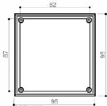 Aluminiowy uchwyt na karty elektroniczne