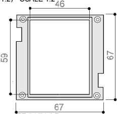 Aluminiowy uchwyt na karty elektroniczne