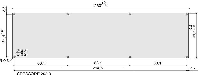 standardowy panel aluminiowy do art.96x288